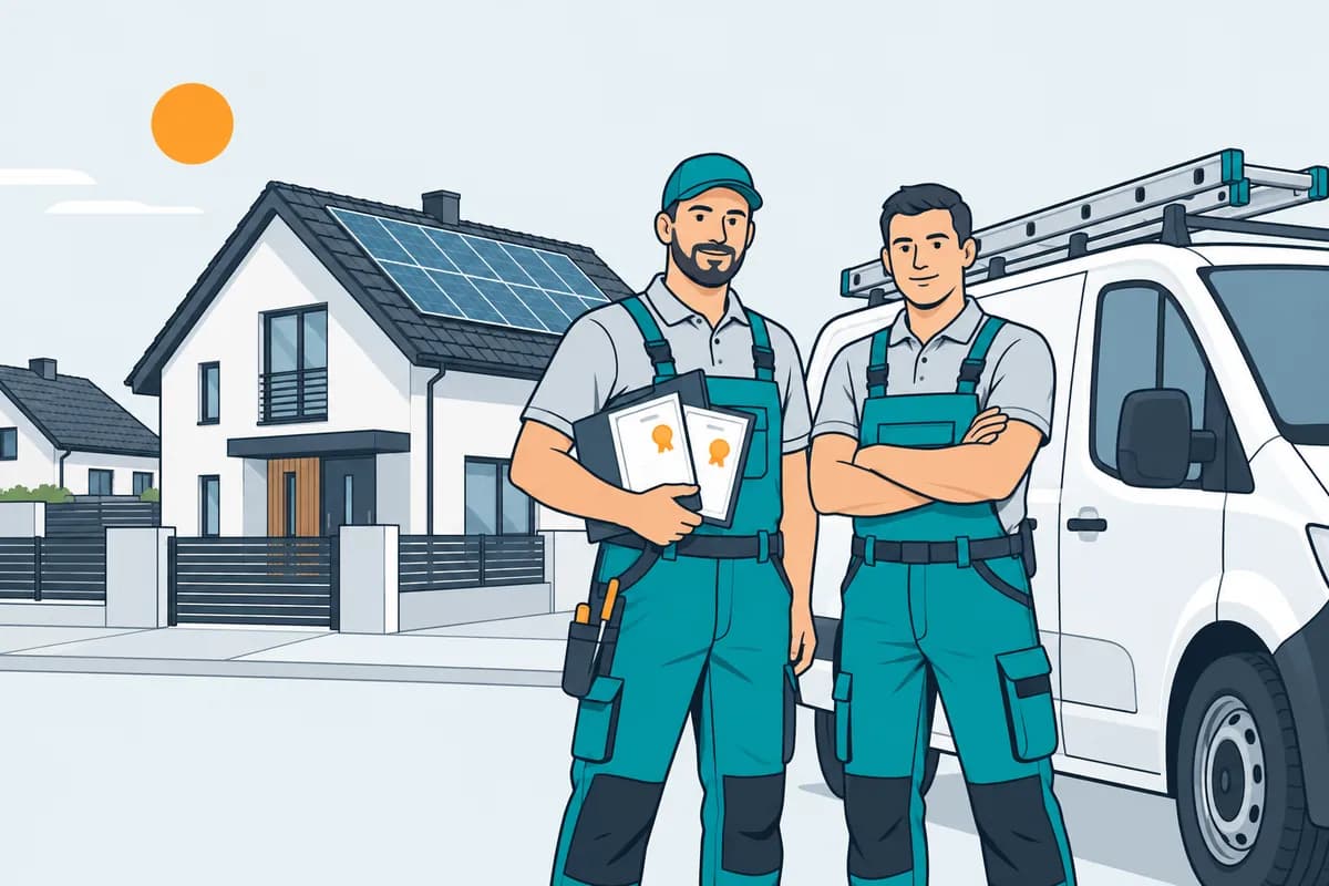 Ilustracja do poradnika: Jak wybrać instalatora fotowoltaiki: uprawnienia, umowa, gwarancje