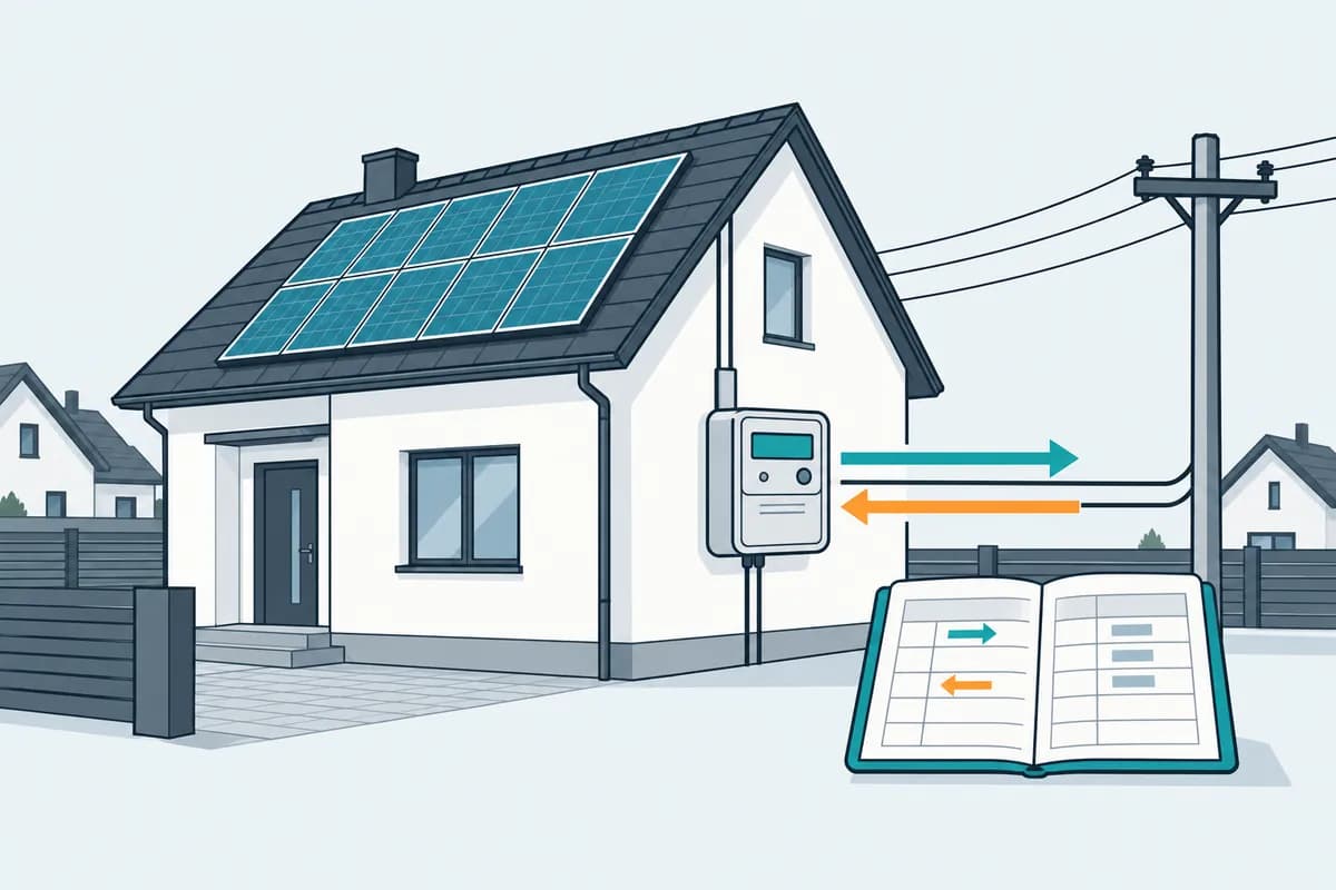 Ilustracja do poradnika: Net-billing: jak rozliczana jest energia z domowej fotowoltaiki